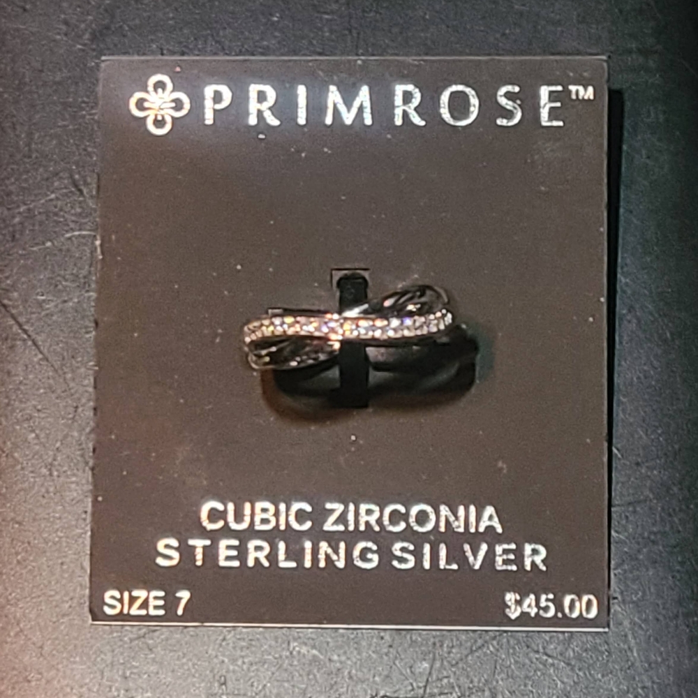 Sterling Silver Ring with Cubic Zirconia